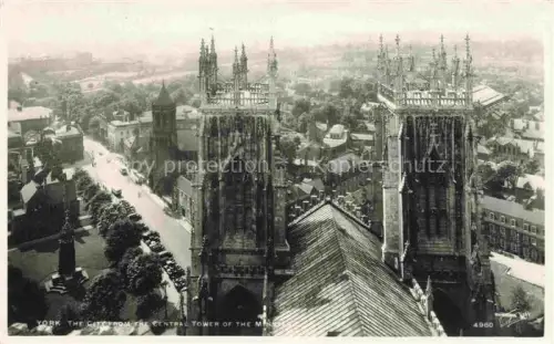 AK / Ansichtskarte York  UK The City from the Central Tower of the Minster
