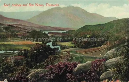 AK / Ansichtskarte Trossachs Stirling Scotland UK Loch Achray and Ben Venue