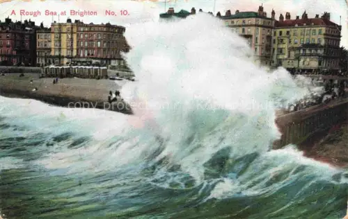 AK / Ansichtskarte BRIGHTON  East Sussex UK A Rough Sea at Brighton