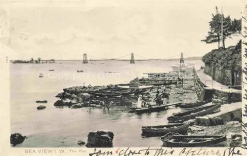 AK / Ansichtskarte IOW Isle-of-Wight  UK Sea View The Pier