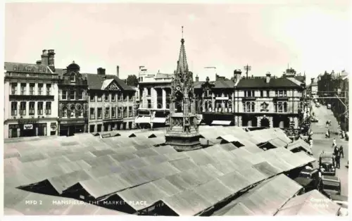 AK / Ansichtskarte Mansfield  Nottinghamshire UK The Market Place