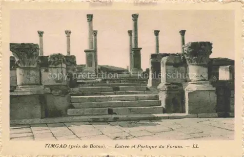 AK / Ansichtskarte Timgad Algerie Entree et Portique du Forum