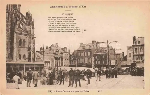 AK / Ansichtskarte Eu DIEPPE 76 Seine-Maritime Place Carnot un jour de Foire