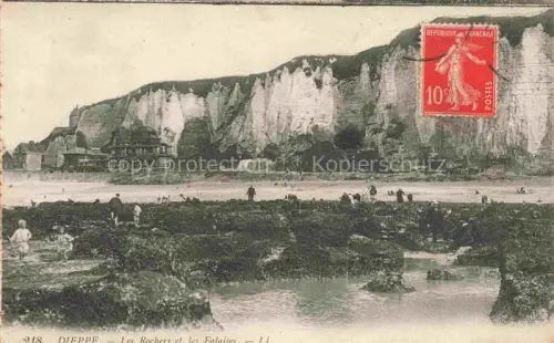 AK / Ansichtskarte DIEPPE 76 Seine-Maritime Les Rochers et les Falaises