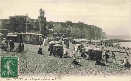 AK / Ansichtskarte DIEPPE 76 Seine-Maritime La Plage et le Casino