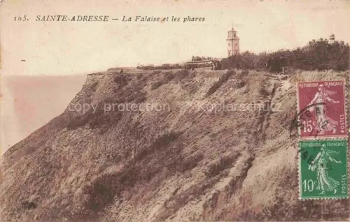 AK / Ansichtskarte SAINTE-ADREssE LE HAVRE 76 Seine-Maritime La Falaise et les phares