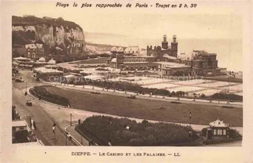 AK / Ansichtskarte DIEPPE 76 Seine-Maritime Le Casino et les Falaises
