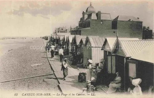AK / Ansichtskarte CAYEUX -SUR-MER Abbeville 80 Somme La plage et les cabines