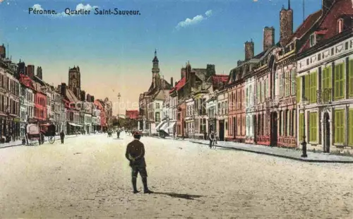AK / Ansichtskarte PERONNE  80 Somme Quartier Saint-Sauveur