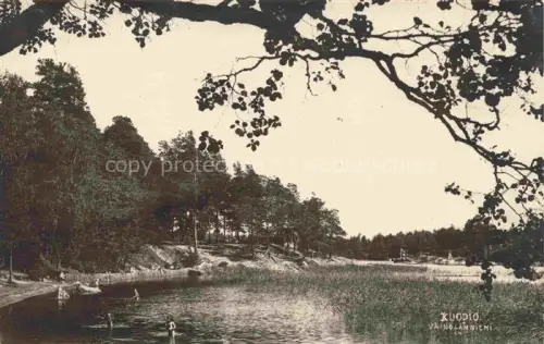 AK / Ansichtskarte Kuopio Suomi Partie am Wasser