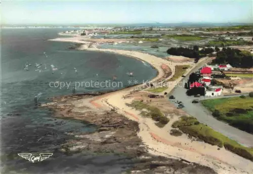 AK / Ansichtskarte La Tara-en-la-Plaine-sur-Mer La Saint-Nazaire 44 Loire-Atlantique Vue aérienne de la plage