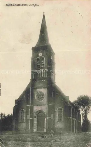 AK / Ansichtskarte Sailly-Saillisel PERONNE 80 Somme Eglise Kirche
