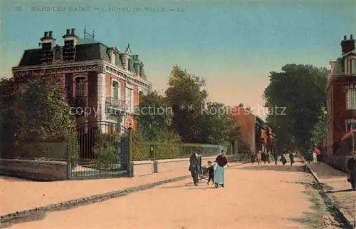 AK / Ansichtskarte MERS-LES-BAINS MERS-SUR-MER Abbeville 80 Somme Hôtel de Ville