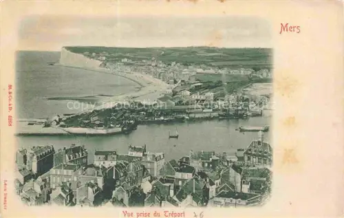 AK / Ansichtskarte MERS-SUR-MER MERS-LES-BAINS Abbeville 80 Somme Vue prise du Tréport vue aérienne