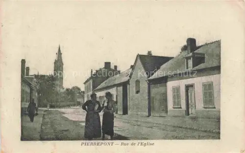 AK / Ansichtskarte Pierrepont-sur-Avre Montdidier 80 Somme Rue de l'Eglise