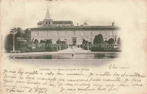 AK / Ansichtskarte CASTRES  81 Tarn La Mairie et le Jardin de l'Evêché