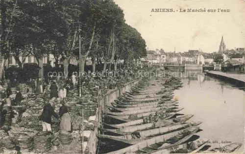 AK / Ansichtskarte AMIENS 80 Somme Le marché sur l'eau