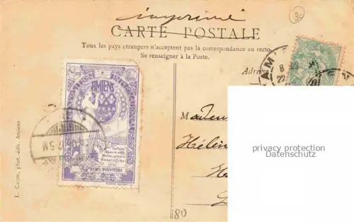 AK / Ansichtskarte AMIENS 80 Somme Souvenir de la ville vues d'ensemble Schriftzug