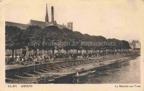 AK / Ansichtskarte AMIENS 80 Somme Le marché sur l'eau