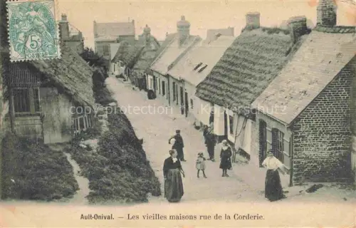 AK / Ansichtskarte Onival-sur-Mer Ault ABBEVILLE 80 Somme Les vieilles maisons Rue de la Corderie