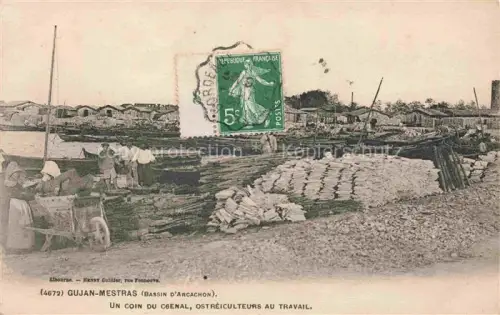 AK / Ansichtskarte Gujan-Mestras Arcachon 33 Gironde Bassin d'Arcachon Ostreiculteurs au Travail 