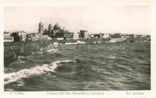 AK / Ansichtskarte CADIZ Andalucia ES Campo de Sur Murallas Catedral