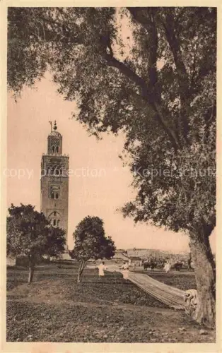 AK / Ansichtskarte Marrakech Marrakesch Maroc La Kotoubia 