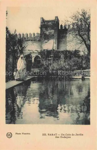 AK / Ansichtskarte RABAT  Maroc Un coin du Jardin des Oudayas 