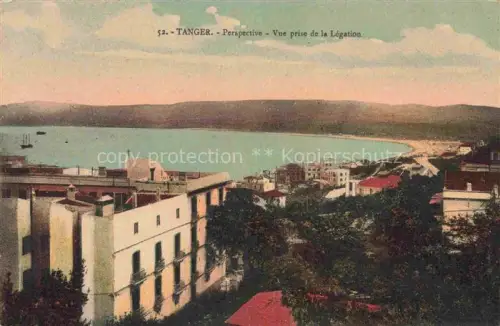 AK / Ansichtskarte TANGER Tangier Tangiers Maroc Perspective vue prise de la Legation 