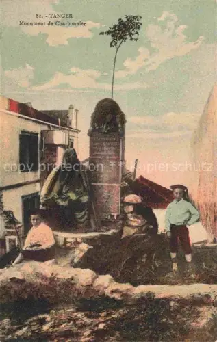 AK / Ansichtskarte TANGER Tangier Tangiers Maroc Monument de Charbonnier  Kinder