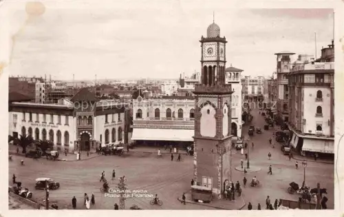 AK / Ansichtskarte CASABLANCA Maroc Place de France 