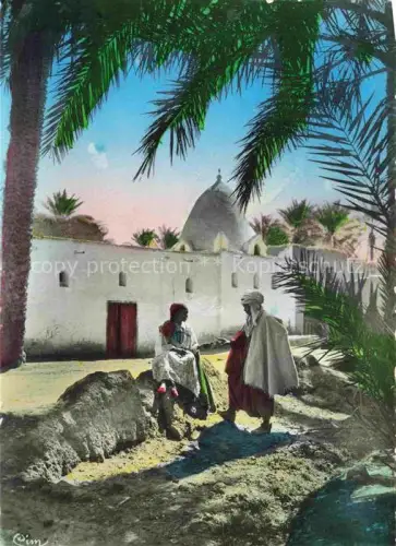 AK / Ansichtskarte Sidi-Lahssen Sidi-Lahcene Algerie L'Afrique du Nord Palme 