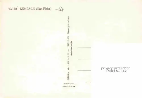 AK / Ansichtskarte Lembach Wissembourg 67 Bas-Rhin Stadt Bilder