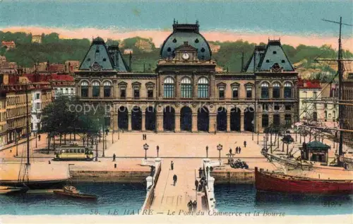 AK / Ansichtskarte LE HAVRE 76 Le Pont du Commerce et la Bourse