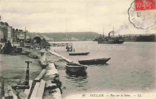 AK / Ansichtskarte Duclair ROUEN 76 Seine-Maritime Vue sur la Seine