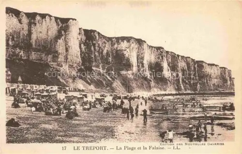 AK / Ansichtskarte LE TREPORT Dieppe 76 Seine-Maritime La Plage et la Falaise