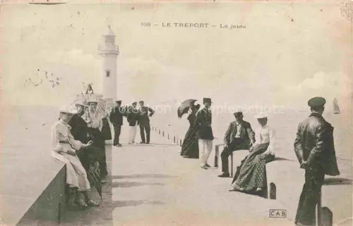 AK / Ansichtskarte LE TREPORT Dieppe 76 Seine-Maritime La jetee