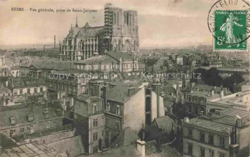 AK / Ansichtskarte REIMS 51 Marne Vue generale prise de Saint Jacques
