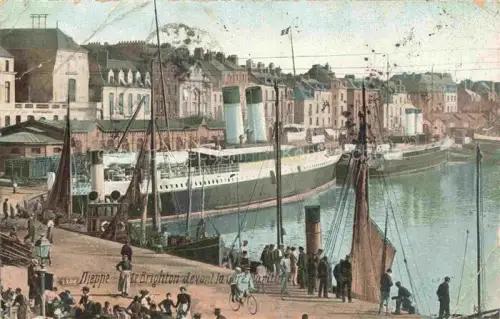 AK / Ansichtskarte DIEPPE 76 Seine-Maritime Le Brighton devant la Gare Maritime