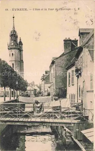 AK / Ansichtskarte EVREUX 27 Eure Iton et la Tour de l'Horloge