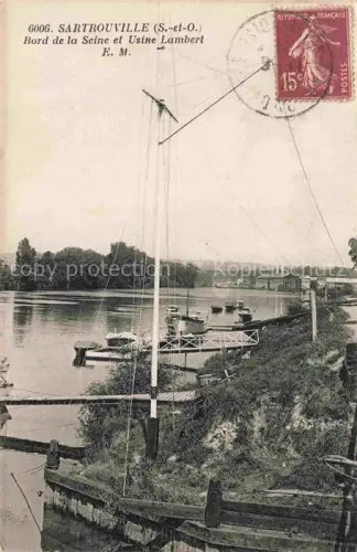 AK / Ansichtskarte Sartrouville Saint-Germain-en-Laye 78 Yvelines Bord de la Seine et Usine Lambert