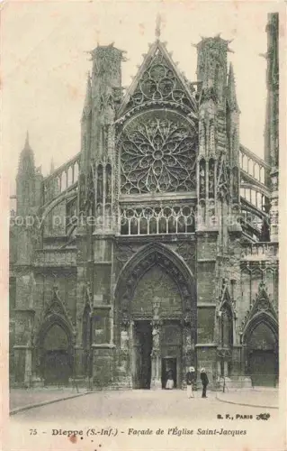 AK / Ansichtskarte DIEPPE 76 Seine-Maritime Facade de l'Eglise Saint Jacques