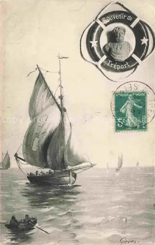 AK / Ansichtskarte LE TREPORT Dieppe 76 Seine-Maritime Le Voilier