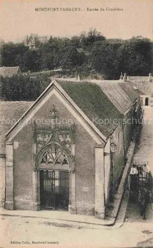 AK / Ansichtskarte Montfort-l Amaury Rambouillet 78 Yvelins Entree du Cimetiere