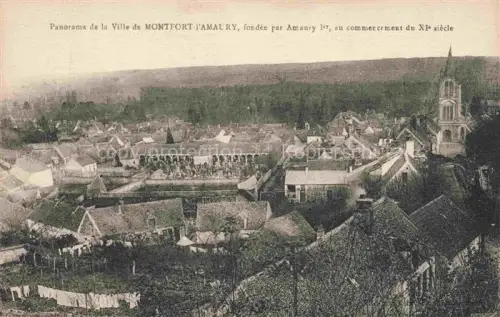AK / Ansichtskarte Montfort-l Amaury Rambouillet 78 Yvelins Panorama fondee par Amaury Ier au commercement du XIe siecle