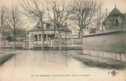 AK / Ansichtskarte La Varenne  Saint-Maur-des-Fosses CRETEIL 94 Val-de-Marne Inondations 1910 Rue de la Pompe