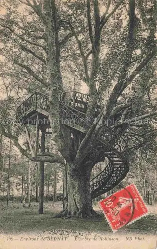 AK / Ansichtskarte BERNAY 27 Eure L'Arbre de Robinson