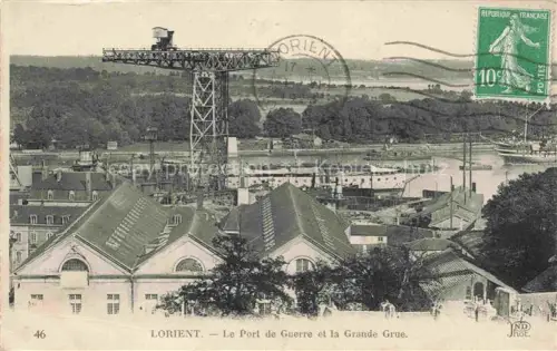 AK / Ansichtskarte LORIENT 56 Morbihan Le Port de Guerre et la Grande Grue