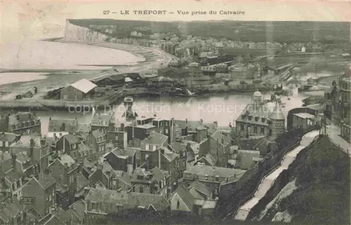 AK / Ansichtskarte LE TREPORT Dieppe 76 Seine-Maritime Vue prise du Calvaire