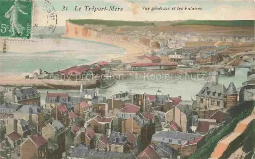 AK / Ansichtskarte LE TREPORT Dieppe 76 Seine-Maritime Vue generale et les Falaises